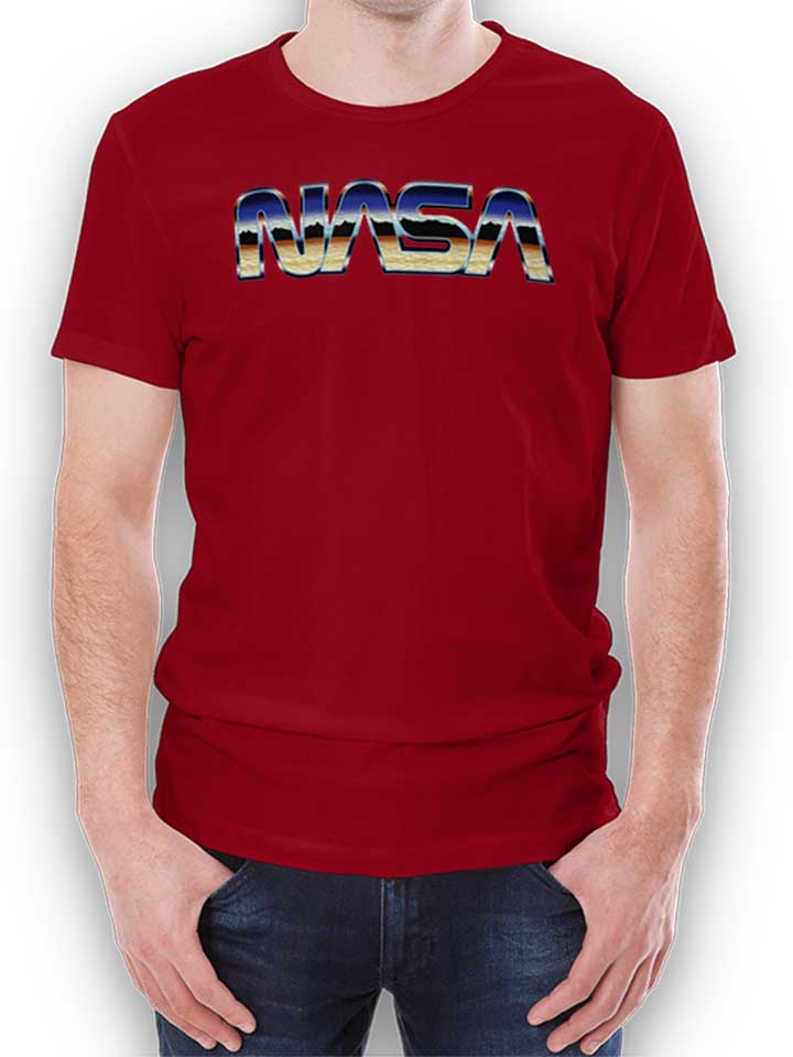 Retro Nasa T-Shirt maroon L
