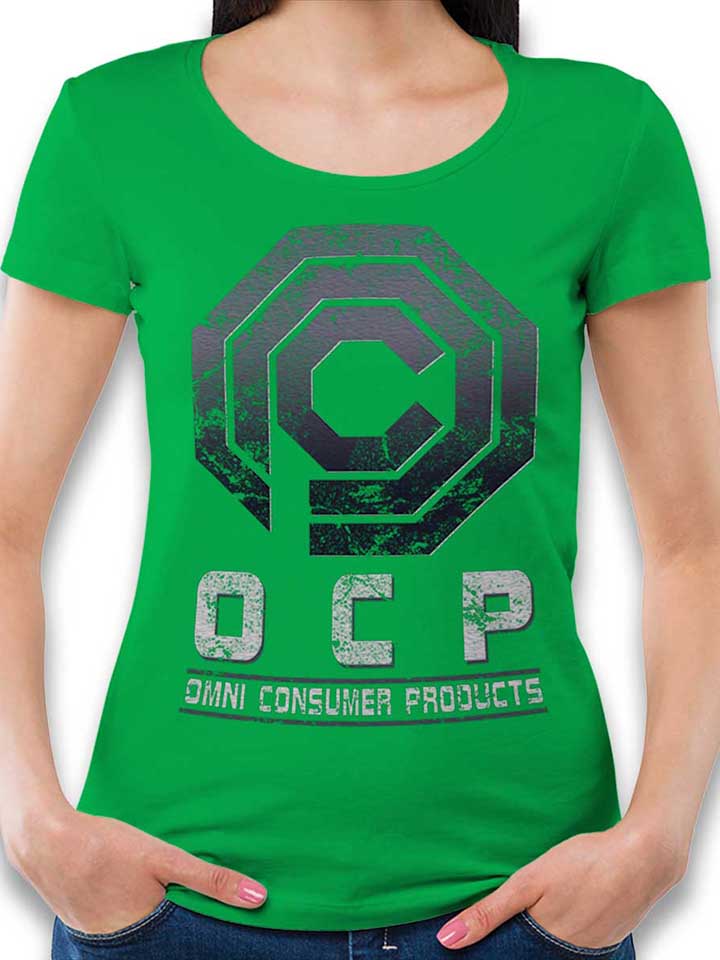 Robocop Omnicorp T-Shirt Femme vert L