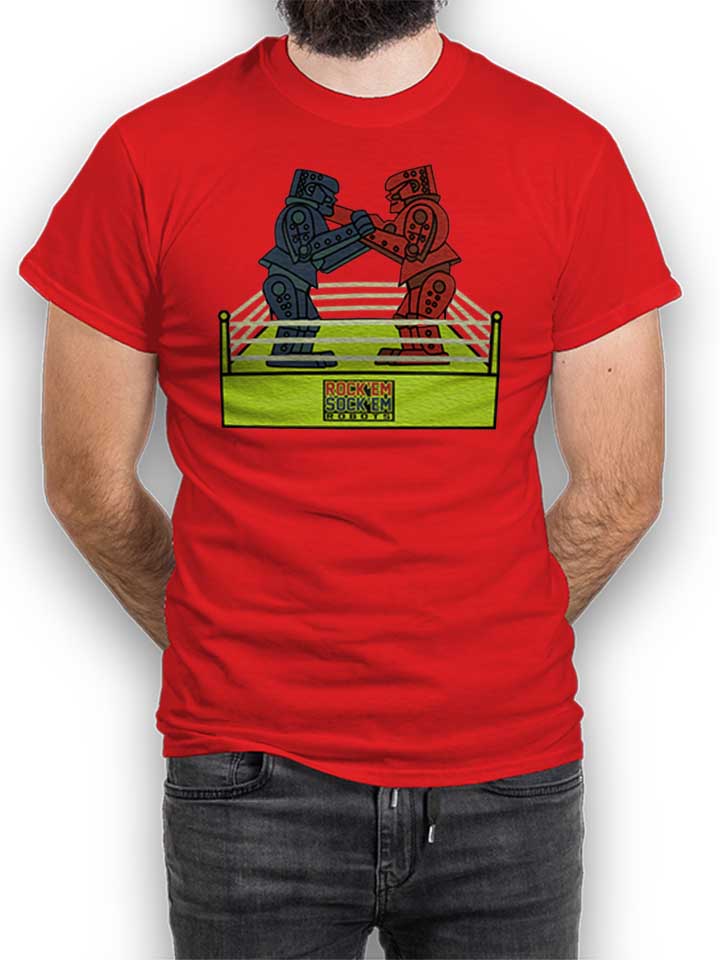 Rock Em Sock Em Robots T-Shirt red L