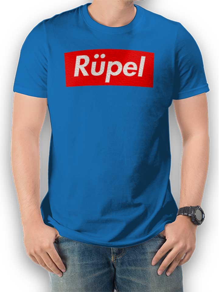Ruepel T-Shirt bleu-roi L