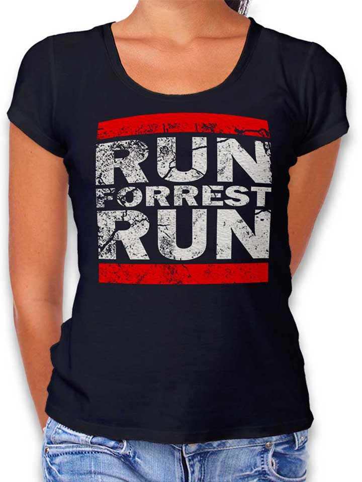 Run Forrest Run Camiseta Mujer negro L