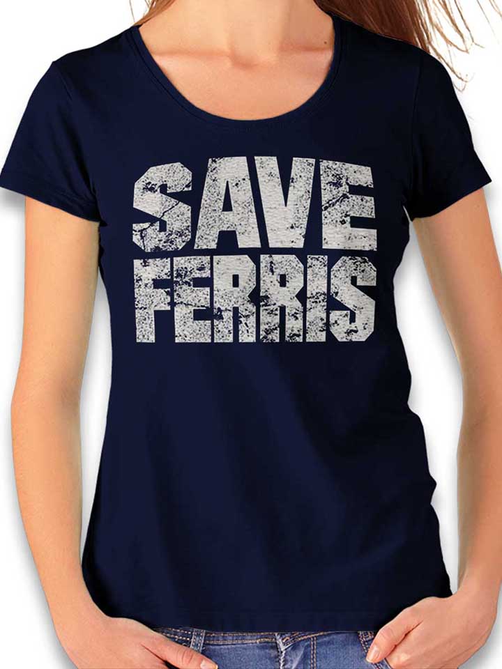 Save Ferris Camiseta Mujer azul-marino L