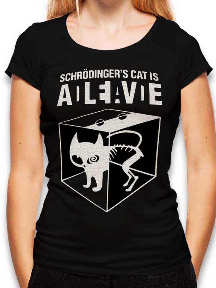 Schroedingers Cat Womens T-Shirt black L