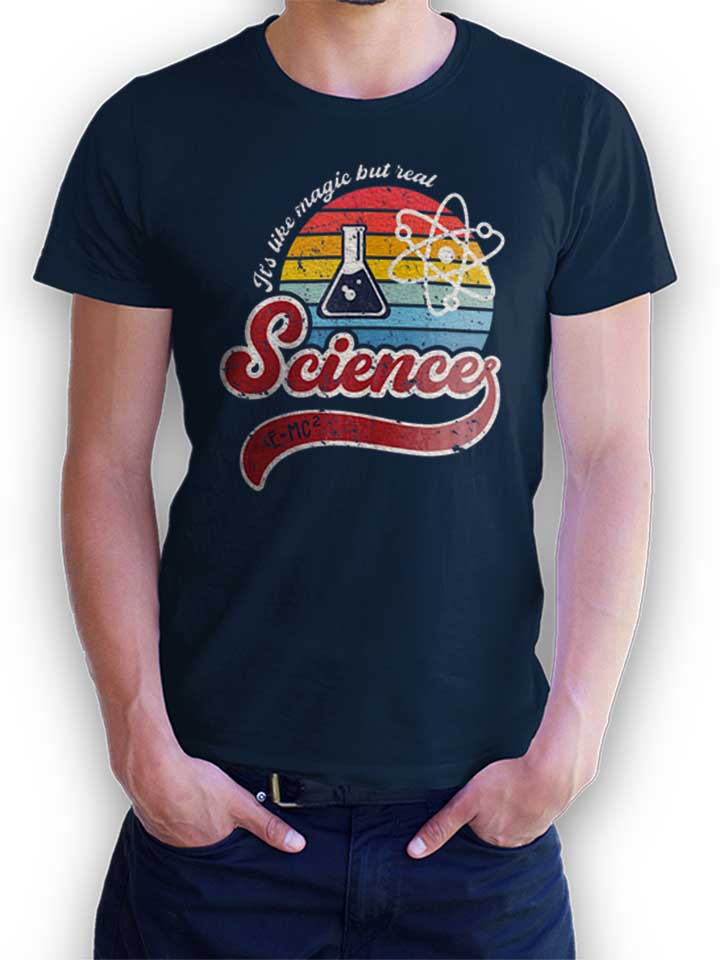 Science Is Magic 02 Camiseta azul-marino L