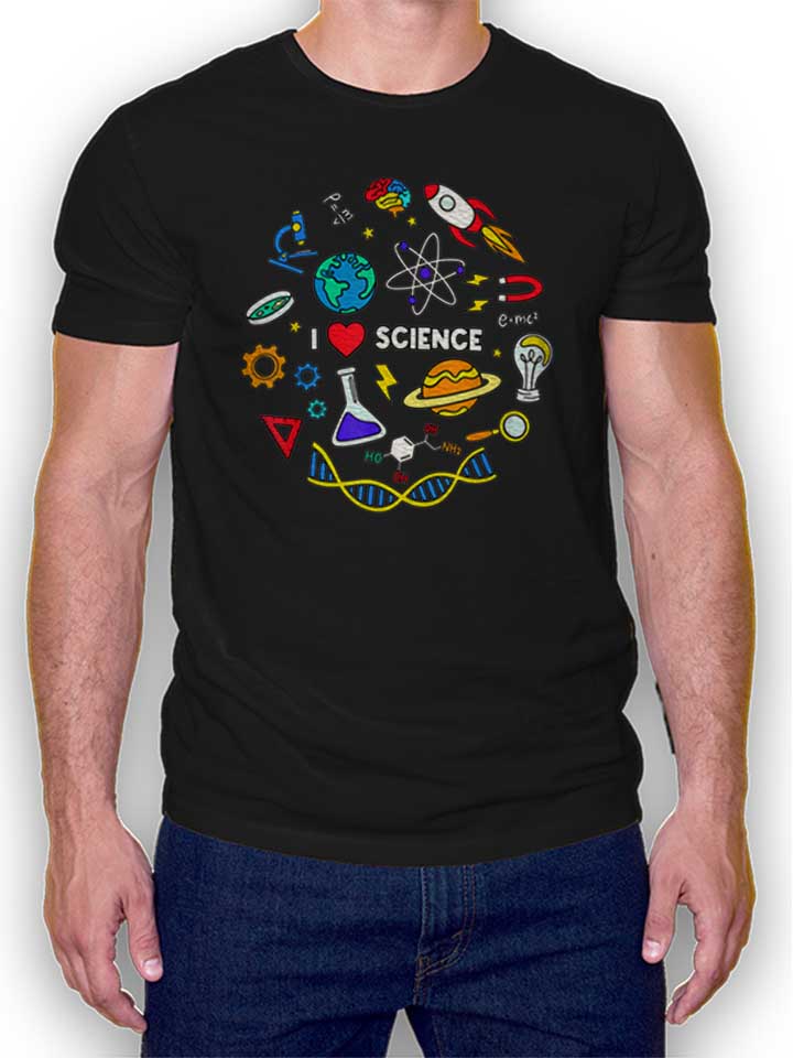 science-lover-t-shirt schwarz 1