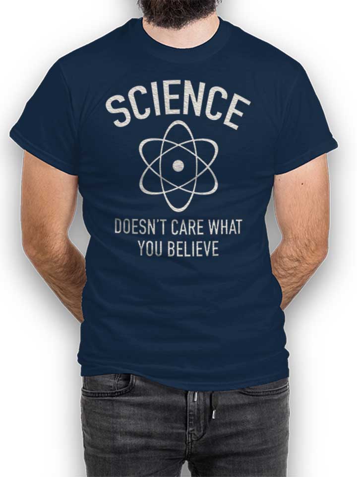 Sciience Doesent Care T-Shirt navy L