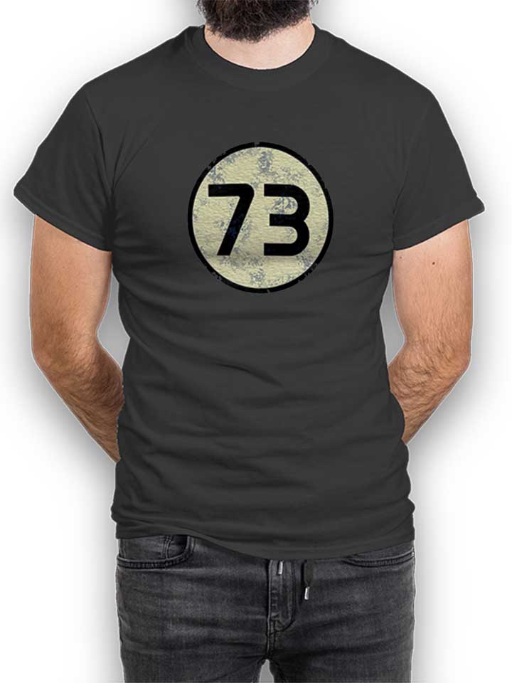 Sheldon 73 Logo Vintage T-Shirt grigio-scuro L