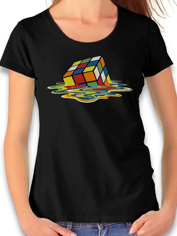 Sheldons Cube Womens T-Shirt black L