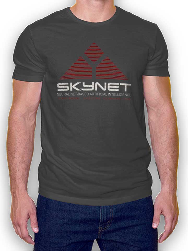 Skynet Cyberdyne Systems Corporation T-Shirt gris-fonc L