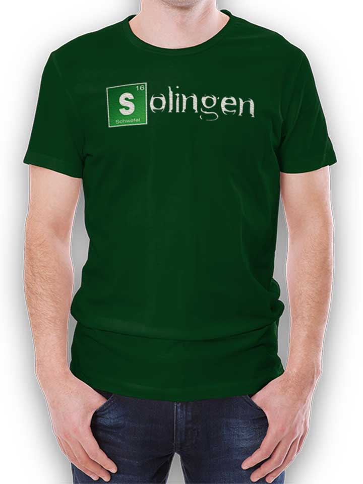 Solingen Camiseta verde-oscuro L