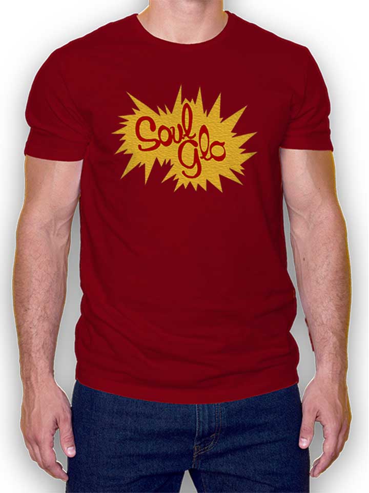 Soul Glo Logo Camiseta burdeos L