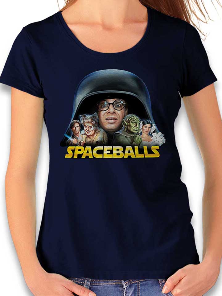 Spaceballs T-Shirt Femme bleu-marine L