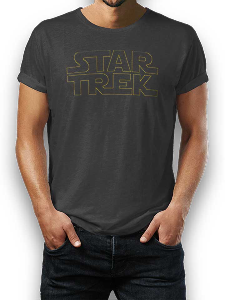 Star Trek Wars Camiseta gris-oscuro L