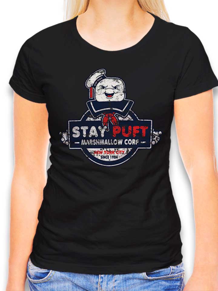 Stay Puft Marshmallow Camiseta Mujer negro L