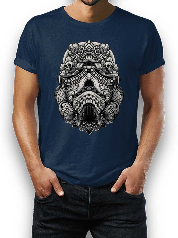 stormtrooper-helmet-art-t-shirt dunkelblau 1