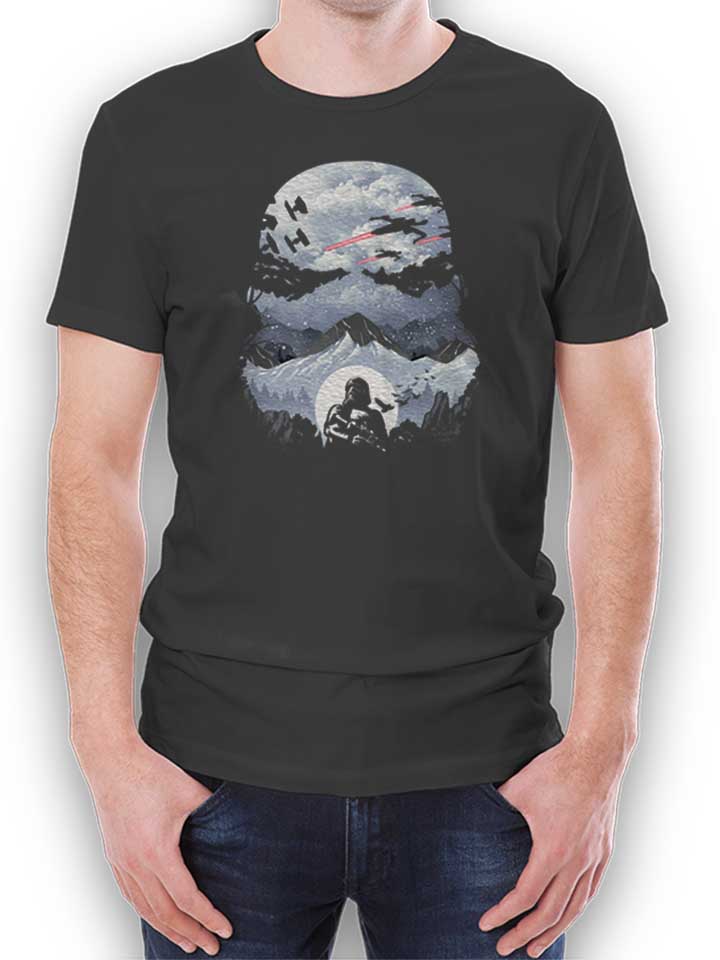 Stormtrooper Mountains Camiseta gris-oscuro L