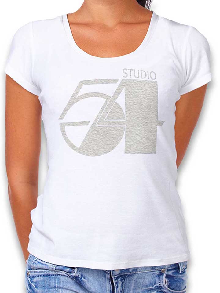 Studio54 Logo Weiss T-Shirt Femme blanc L