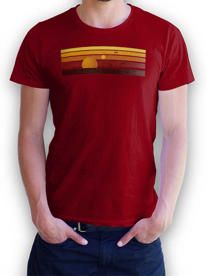 Tatooine Sun T-Shirt maroon L