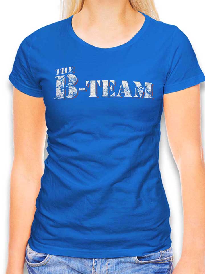 The B Team Vintage Camiseta Mujer azul-real L