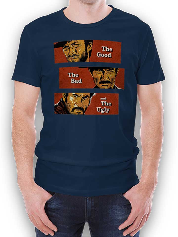 the-good-the-bad-and-the-ugly-t-shirt dunkelblau 1