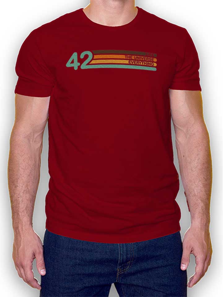 The Meaning Of Life T-Shirt maroon L
