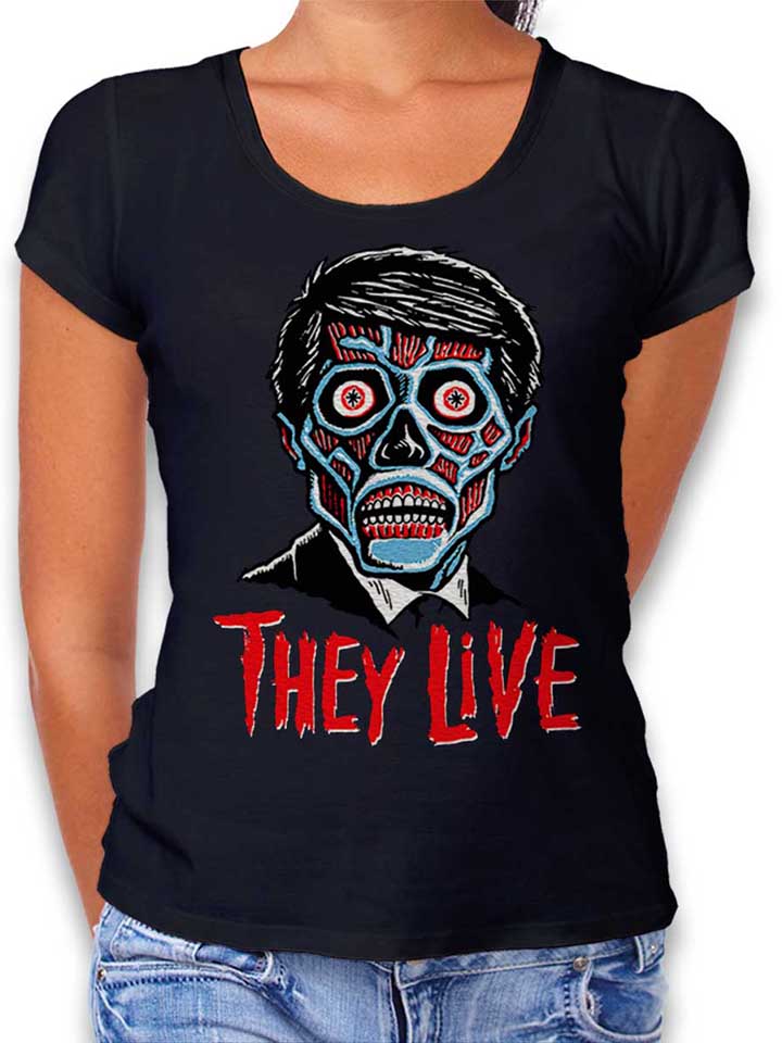 They Live T-Shirt Femme noir L