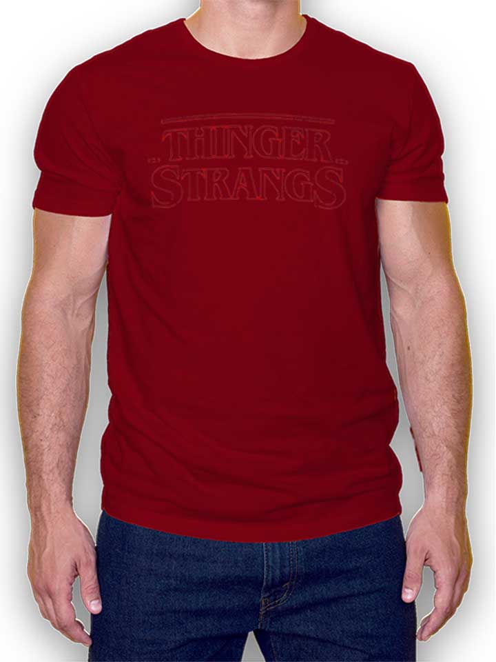 Thinger Strangs Camiseta burdeos L
