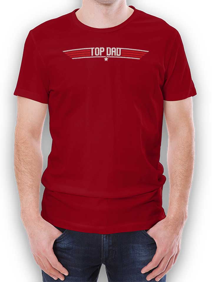 top-dad-02-t-shirt bordeaux 1