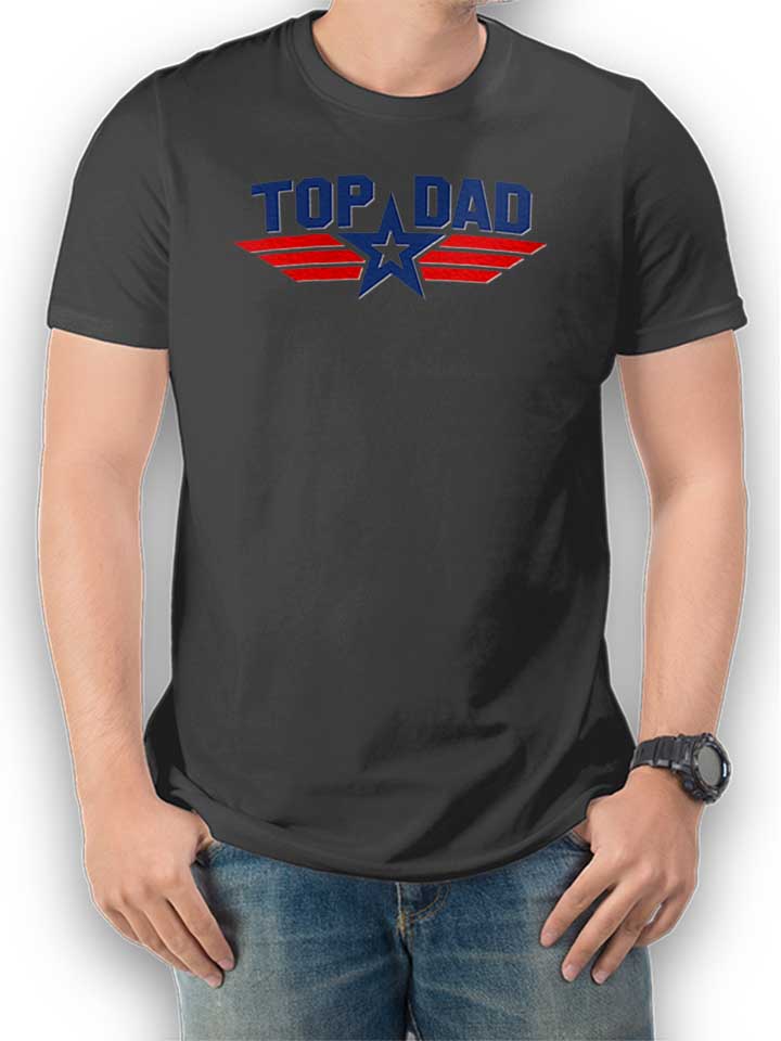Top Dad Camiseta gris-oscuro L