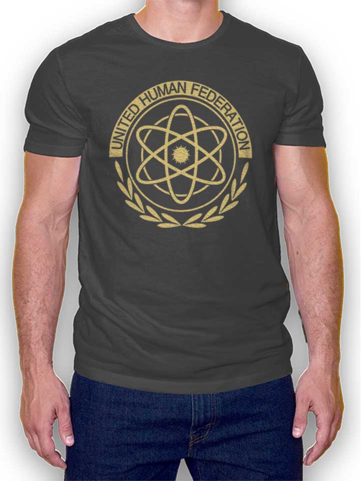 United Human Federation Valerian Camiseta gris-oscuro L