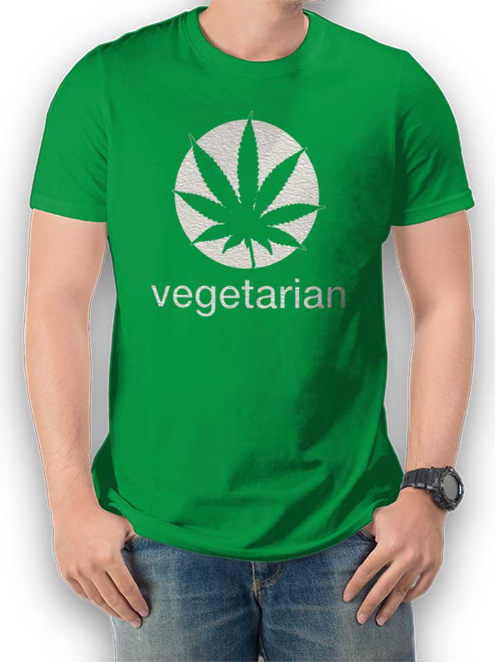 Vegetarian T-Shirt verde L