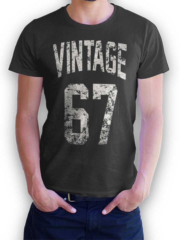 Vintage 1967 T-Shirt grigio-scuro L
