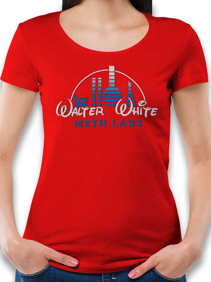 Walter White Meth Labs T-Shirt Donna rosso L