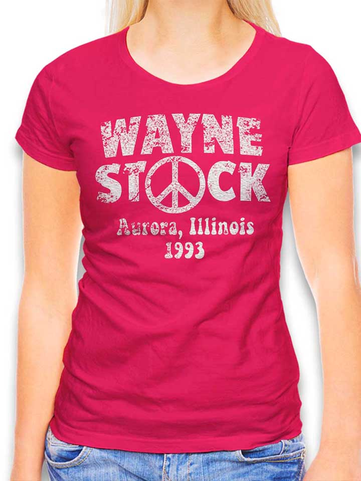 Wayne Stock Womens T-Shirt fuchsia L