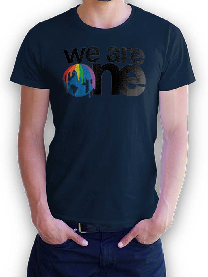 We Are One Logo T-Shirt bleu-marine L