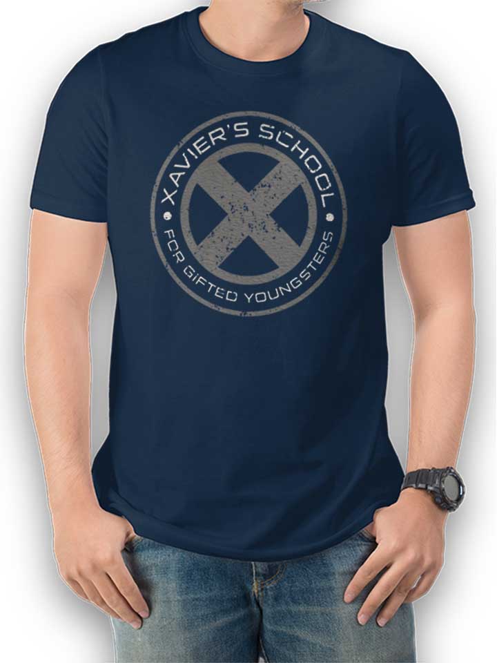 Xaviers School T-Shirt bleu-marine L