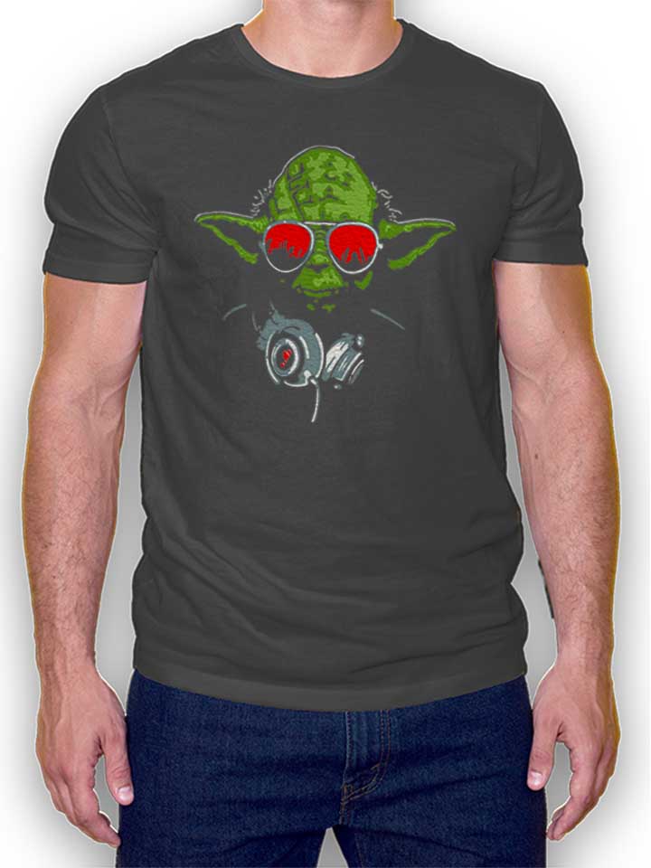 Yoda Dj T-Shirt gris-fonc L