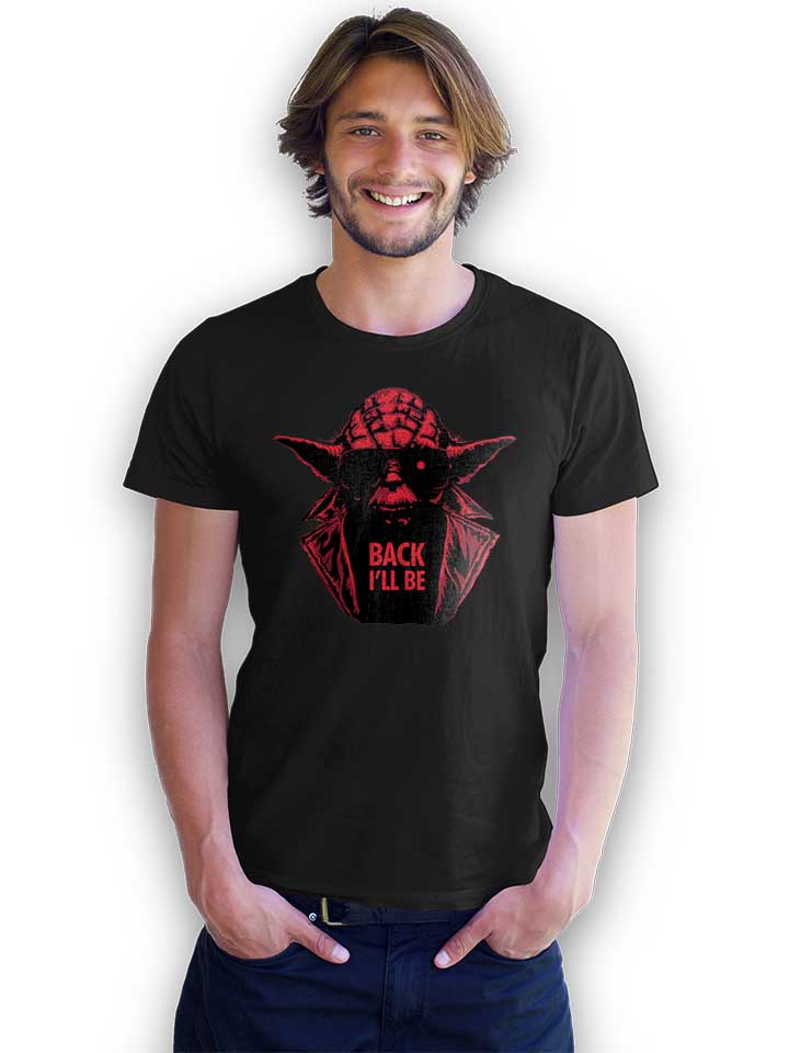 yoda-terminator-back-ill-be-t-shirt schwarz 2