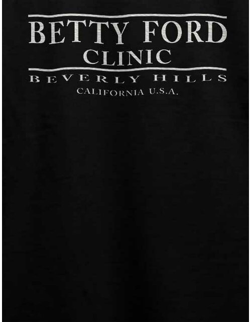 Betty Ford Clinic T-Shirt black L