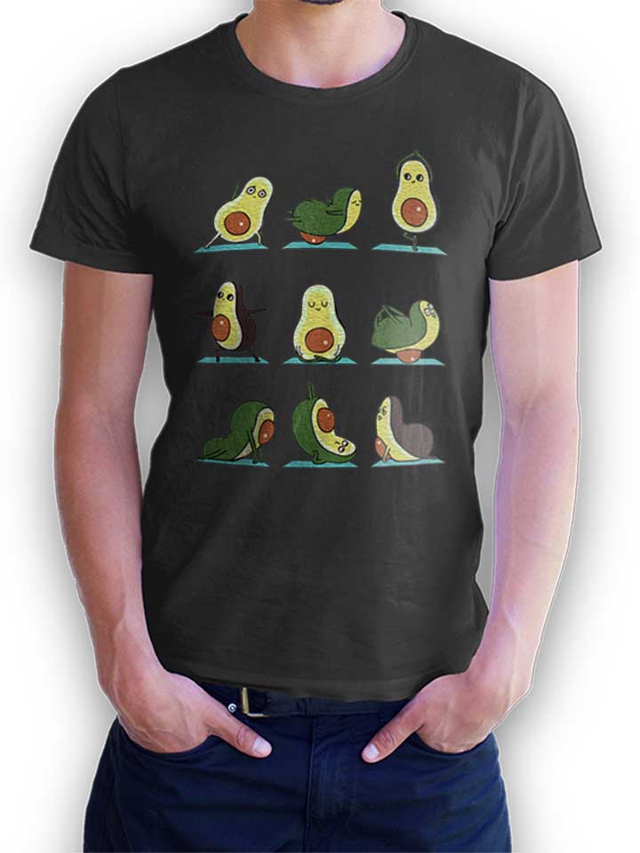avocado-yoga-t-shirt dunkelgrau 1