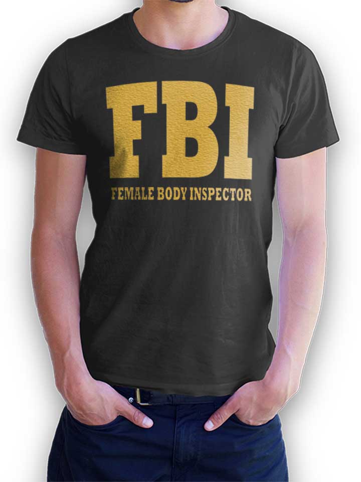 Fbi Female Body Inspector 2 T-Shirt grigio-scuro L