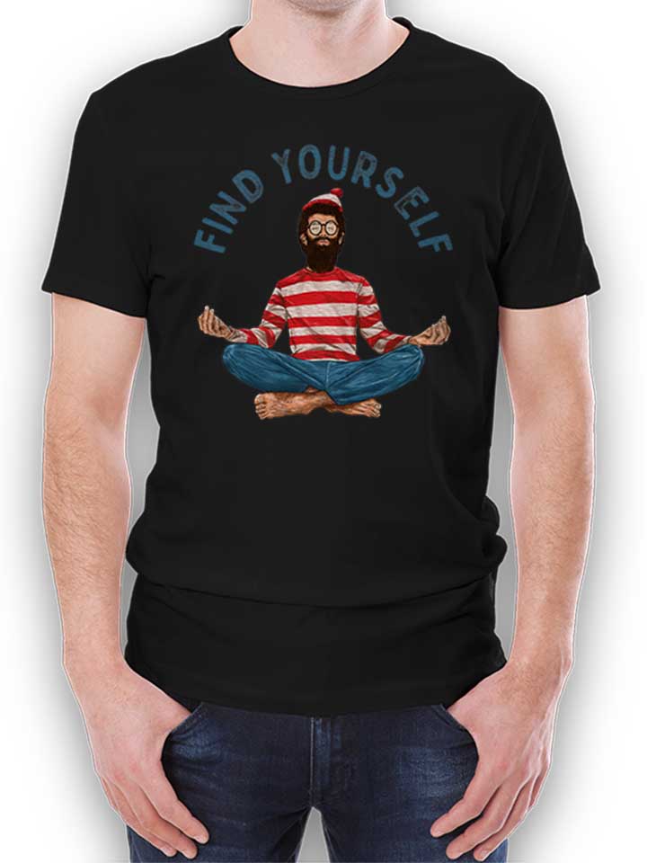 find-yourself-yoga-t-shirt schwarz 1