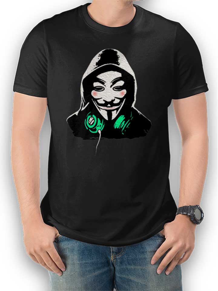 guy-fawkes-dj-t-shirt schwarz 1