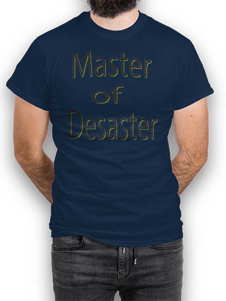 Master Of Desaster T-Shirt bleu-marine L