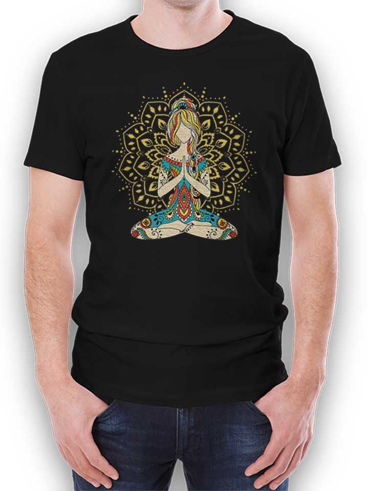 om-yoga-t-shirt schwarz 1