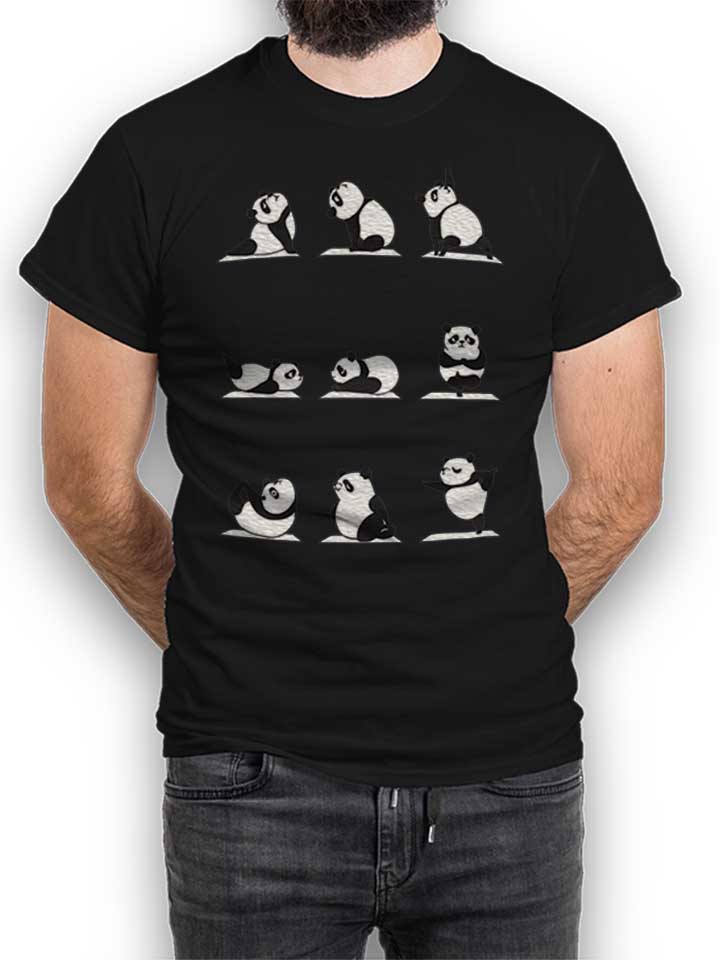 Panda Yoga T-Shirt nero L