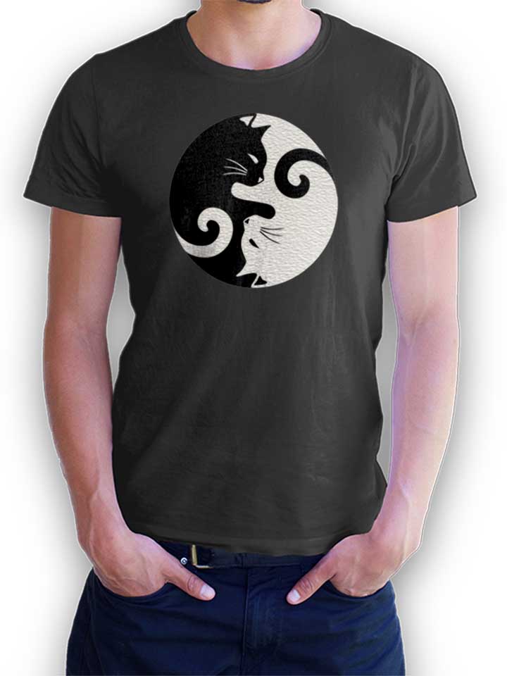 yin-yang-cats-02-t-shirt dunkelgrau 1